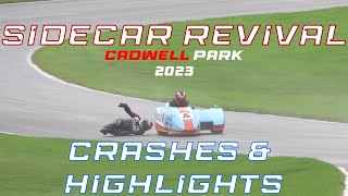 Sidecar Revival  Cadwell Park 46th August 2023  Crashes amp Highlights [upl. by Alexandre]