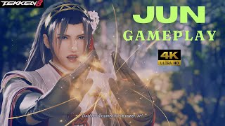 JUN 💪 Gameplay  Tekken 8 Arcade battle  4k Ultra HD  tekken8 gaming gamingvideos [upl. by Eissen]