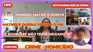 Testemunha Mãe da vítima  Matheus queria visitar o pai  Caso Homicídio  RJ009A02 [upl. by Manny527]