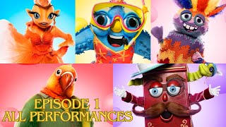 Season 11  Episode 1 Performances  THE MASKED SINGER US [upl. by Selry]