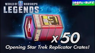 Opening Star Trek Replicator Crates World Of Warships Legends [upl. by Gabby]