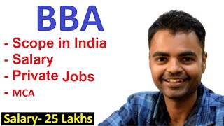 Scope of BBA in India BBA Course Details in Hindi College Future Jobs Salary Eligibility MBA [upl. by Ael]