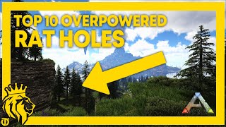 TOP 10 OVERPOWERED RAT HOLES on ARK  ARK Survival Evolved [upl. by Cuhp]