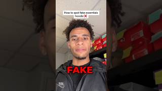 How To Spot A Fake Essentials hoodie ❌👕 clothing reseller smallbusiness shorts howto [upl. by Doralyn387]