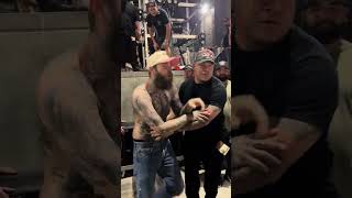 Security stops Post Malone from meeting fans [upl. by Obara705]