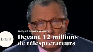 Mort de Jacques Delors  ce moment où il annonçait qu’il ne serait pas candidat à la présidentielle [upl. by Suoivatnom]