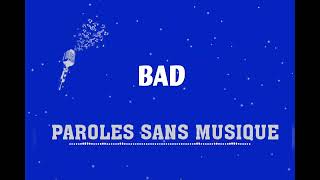 Ninho  BAD  Paroles Sans Musique [upl. by Hitoshi]