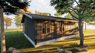 small house design using sheet metal walls [upl. by Wilde]