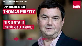 Thomas Piketty  quotIl faut rétablir limpôt sur la fortunequot [upl. by Nohshan]