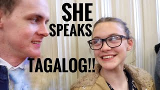 Foreigners speak Tagalog [upl. by Aekahs]