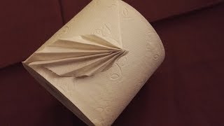 Toilettenpapier falten Origami Fächer [upl. by Staal]