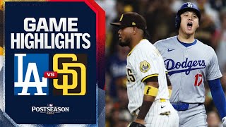 Dodgers vs Padres NLDS Game 4 Highlights 10924  MLB Highlights [upl. by Lowell]