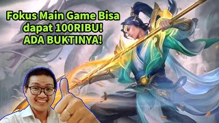 Bukti Saya dapat 100RIBU Cuma Fokus Main Game Saja [upl. by Ariet733]