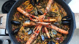 PAELLA MISTA VALENCIANA  Ricetta spagnola 🇪🇸 [upl. by Wing]