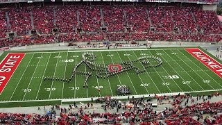 The Ohio State Marching Band Oct 18 halftime show Classic Rock [upl. by Caleb]