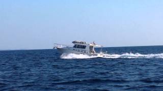 Ocean 33 Cruiser  Motor Boat for charter in Greece bareboat or skippered by wwwExadasYachtscom [upl. by Houston499]