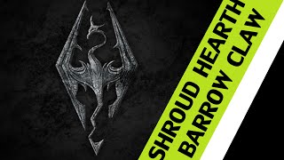 The Elder Scrolls V Skyrim  Shroud Hearth Barrow Door Sapphire Dragon Claw Key [upl. by Inalaehak369]