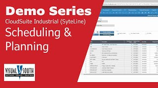 Scheduling amp Planning – CloudSuite Industrial SyteLine Micro Demo [upl. by Cello582]