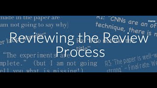 Reviewing the review process  ICCV 2021 Tutorial [upl. by Radloff923]