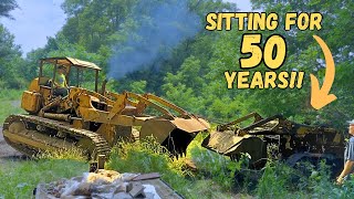 Rescuing an Abandoned 1950s Crawler Loader Buried in the woods Save or Scrap [upl. by Acire136]