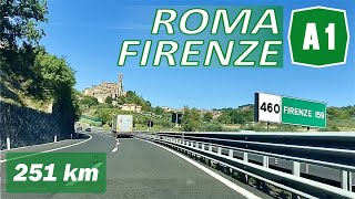 A1  ROMA  FIRENZE  Autostrada del Sole [upl. by Elnukeda57]