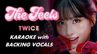 TWICE  THE FEELS  KARAOKE with BACKING VOCALS [upl. by Esoranna]