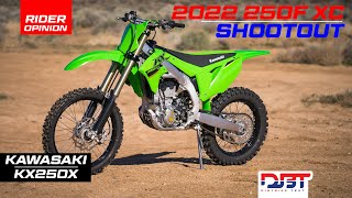 2022 250F OffRoad Shootout  Kawasaki KX250X [upl. by Atnuahs]