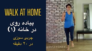 پیاده روی در خانه با شیلی چربی سوزی و تقویت ماهیچه ها walk at home with Shaily ورزش در بارداری [upl. by Yhtir487]