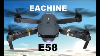 EACHINE E58 SETUP 1ST FLIGHT FPV Quadcopter Wind TEST Wide angle 720P Review [upl. by Reldnahc]