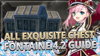 All Exquisite Chests FONTAINE 42 GUIDE TIMESTAMPS  Genshin Impact 42 [upl. by Cynthea]