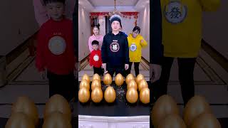 Who Got The Most Money By Smashing The Golden Egg Funnyfamily Partygames [upl. by Adnarym641]