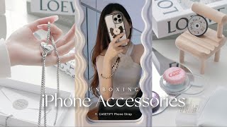 unboxing new accessories for my iphone  new popsocket grip  ftCASETiFY Phone Straps 🤍 [upl. by Roane677]