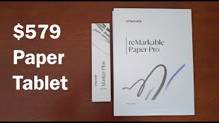 reMarkable Paper Pro Initial Impressions Compared to ReMarkable 2 [upl. by Lesly]