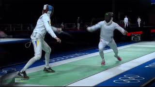 Epee Fencing  Such intensity  Svichkar R vs Heinzer M [upl. by Ebony]