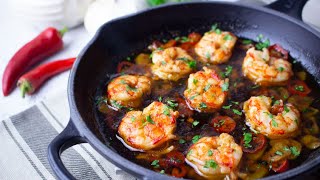 Gambas al pil pil o al ajillo  receta tradicional 🦐🦐🦐 [upl. by Susanna538]