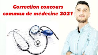 Correction concours de médecine commun 2021 SVT biologie [upl. by Melanie]