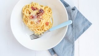 Recept Spaghetti Carbonara [upl. by Ricardama321]