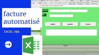 excel vba comment créer une facture automatisé 23 [upl. by Annahgiel]