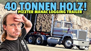 👀 ATS 40 TONNEN HOLZ im PIZZTER TRAILER 🔥  🔴 HERR LÖBLICH LIVE [upl. by Convery]