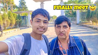 Finally meet Sourav Joshi vlogs Father😇 souravjoshivlogs7028 [upl. by Yalahs]