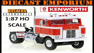 187 HO Scale Brekina 1950 Kenworth Bullnose COE Tractor Unboxing amp Review [upl. by Annmarie]