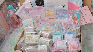 ASMR✨Unboxing Kawaii Gift from Japan Penpal🌸Cinnamoroll Sticker Book Cute Sticker Handwarmer🎁 [upl. by Nwahsear]