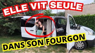 Cyriane 25 Ans VIT amp VOYAGE SEULE dans son FOURGON AMÉNAGÉ  vanlife FEMMES LIBRE vantour liberté [upl. by Htiel]