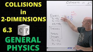 63 Collisions in 2 Dimensions  General Physics [upl. by Idas357]