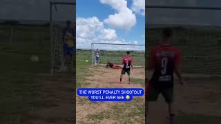 Worst penalties shoutout ever football viral short penalties soccer [upl. by Sarine986]