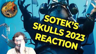 Skulls Showcase Reaction with Sotek Realm of Ruin Harry the Hammer and Bloodbowl Lizardmen [upl. by Gardner]