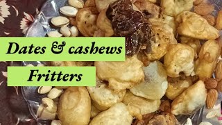 Datesamp cashew Fritters Recipe in tamilhealthy dates Frittersபேர்ச்சம்பழம் பஜ்ஜி evening snacks [upl. by Ardine]