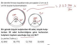 7 SINIF MATEMATÄ°K SORU BANKASI Ã‡EMBER VE DAÄ°RE TEST 5 Ã‡Ã–ZÃœMLERÄ° [upl. by Sosthena615]