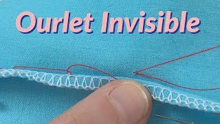 Tutoriel couture  Comment faire lourlet invisible 📍 [upl. by Roskes629]