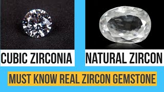 Know Different Cubic Zirconia Vs Natural Zircon SukraGemstone  HTPGEMSTONES [upl. by Ahsienar]